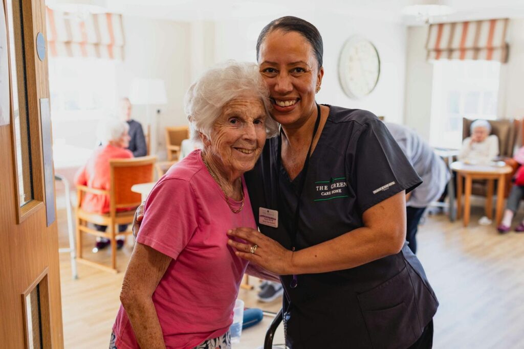 Resident and nurse
